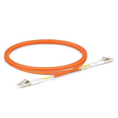 LC UPC to LC UPC Simplex OM1 Multimode PVC Fiber Optic Patch Cord for High-Speed Data Transmission