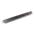 1U 7 way Cabinet PDU with Switch and Overload protection 250V, 13A UK
