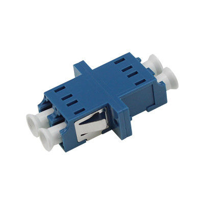 LC UPC DX Welding Symmetry-type Fiber Optic Adapter with Flange and Ceramic or Metal Sleeve for ≤ 0.2dB Alternating Loss