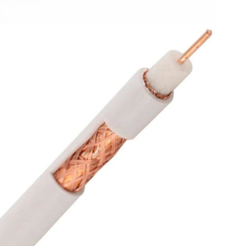 RG59 CCTV Coaxial Cable with 95% Bare Copper Braid Shield 20 AWG BC Conductor and PVC CMP Jacket for Long CCTV Runs