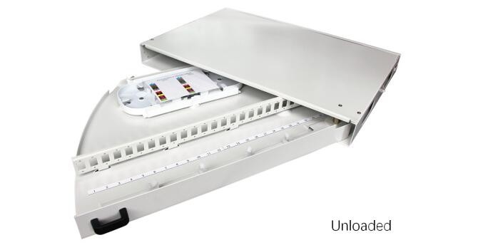 1U 19inch  Empty Side pull out Rack mount Patch panel