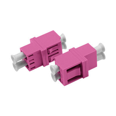 LC OM4 DX High-Low Fiber Optic Adapter with ≤ 0.2dB Alternating Loss, Ceramic or Metal Sleeve, and Wide Operating Temperature