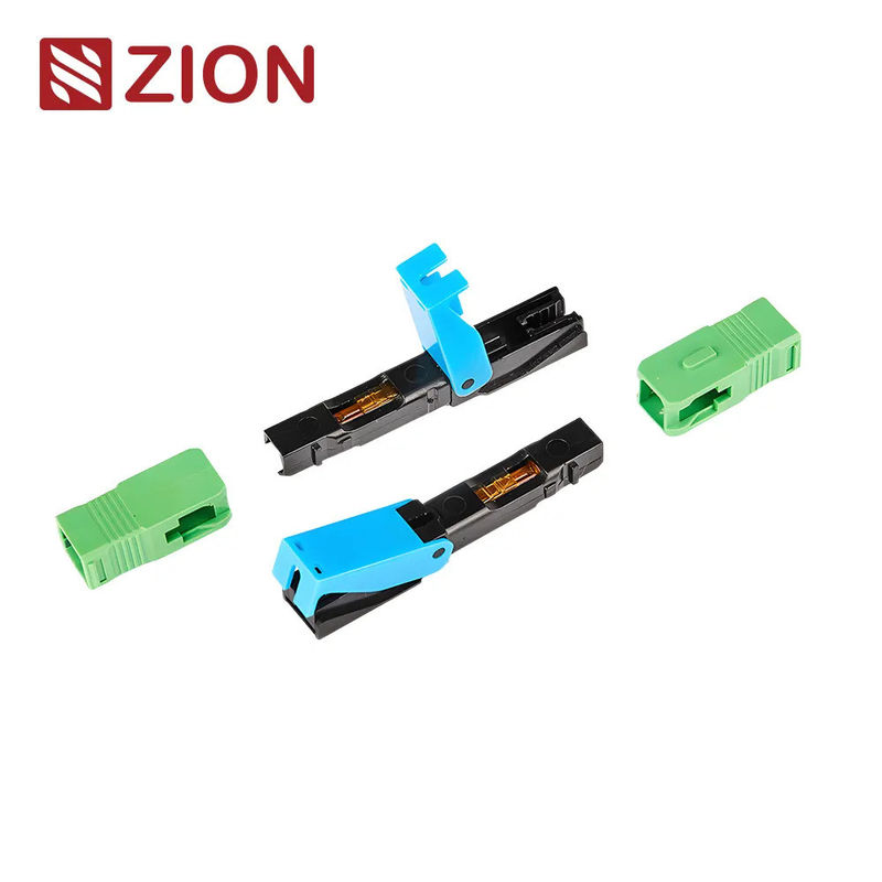 SC APC Fast Assembly Connector with Long Life and High Installation Quality for Fiber Optic Systems