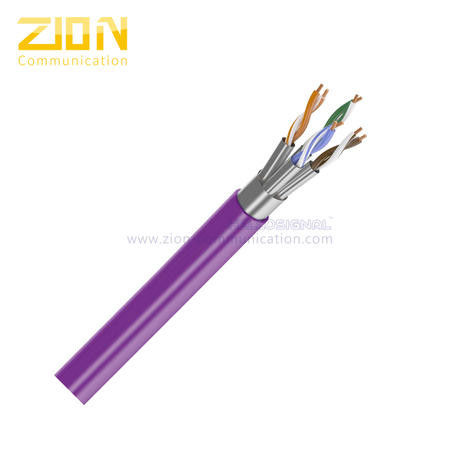 F/FTP Cat6a Ethernet Cable with 500Mhz 10Gbps Speed and LSZH Jacket for High-Performance Networking