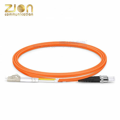 LC APC to ST UPC Duplex OM1 Multimode PVC 2.0mm Fiber Optic Patch Cord FOPC