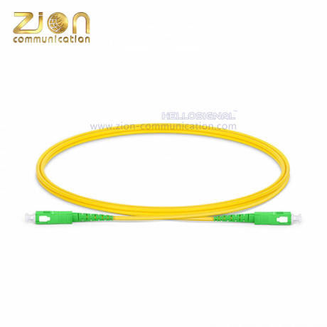 SC APC to SC APC Fiber Optic Patch Cord G.652.D Single Mode with PVC Jacket