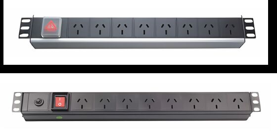ZION Standard PDU Rack z obudową aluminiową o wysokości 1U i nośnością 60 kg do centrów danych